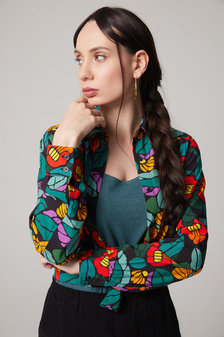 Chemisier boutonné - Floracoeur