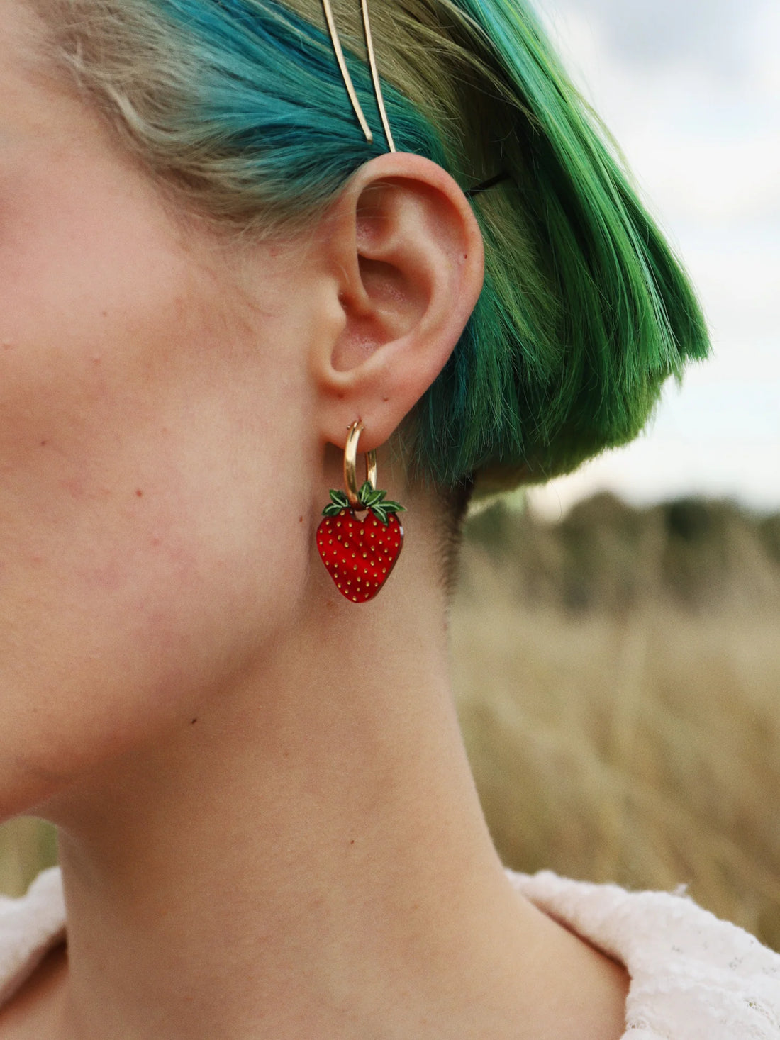 STRAWBERRY HOOPS, second view