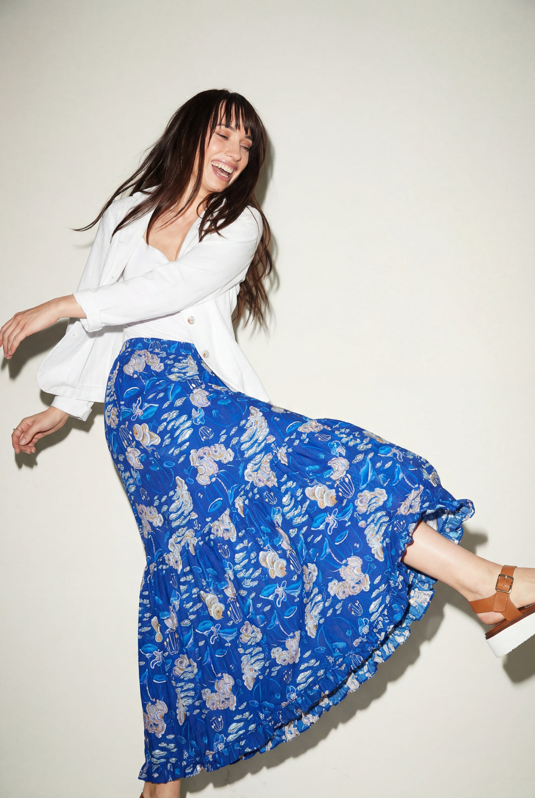 Tiered Maxi Skirt - Moonlit