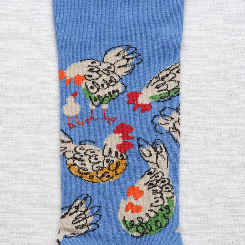 Bonne Maison - PK601 - Socks Aegean Chickens