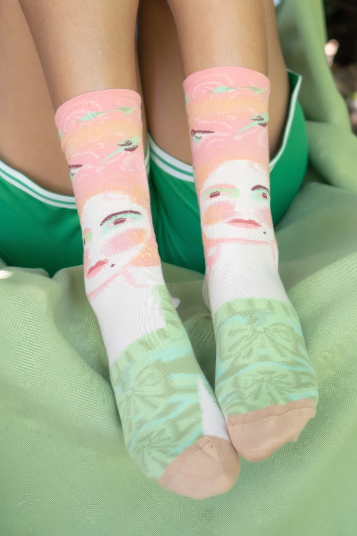 Marie-Antoinette Rosebud Socks
