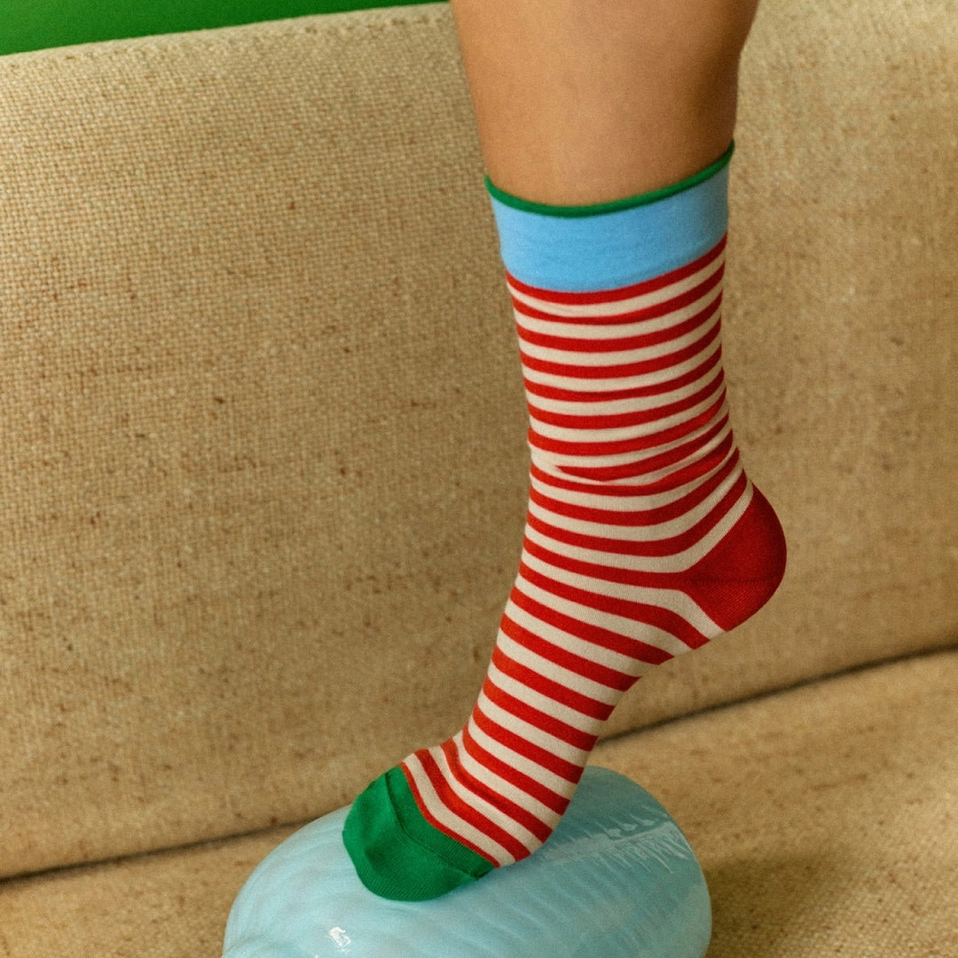 Vermilion Stripes Socks