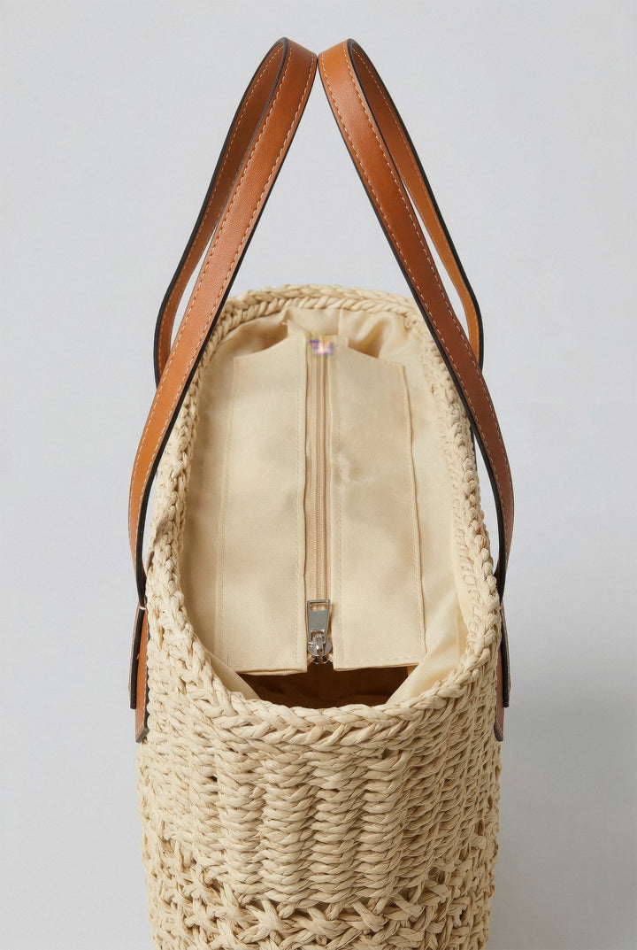 Soleil Wicker Tote