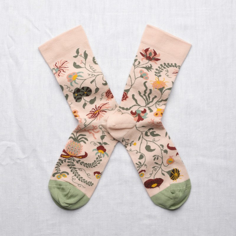 Bonne Maison - RV701 Pink Floral Sock