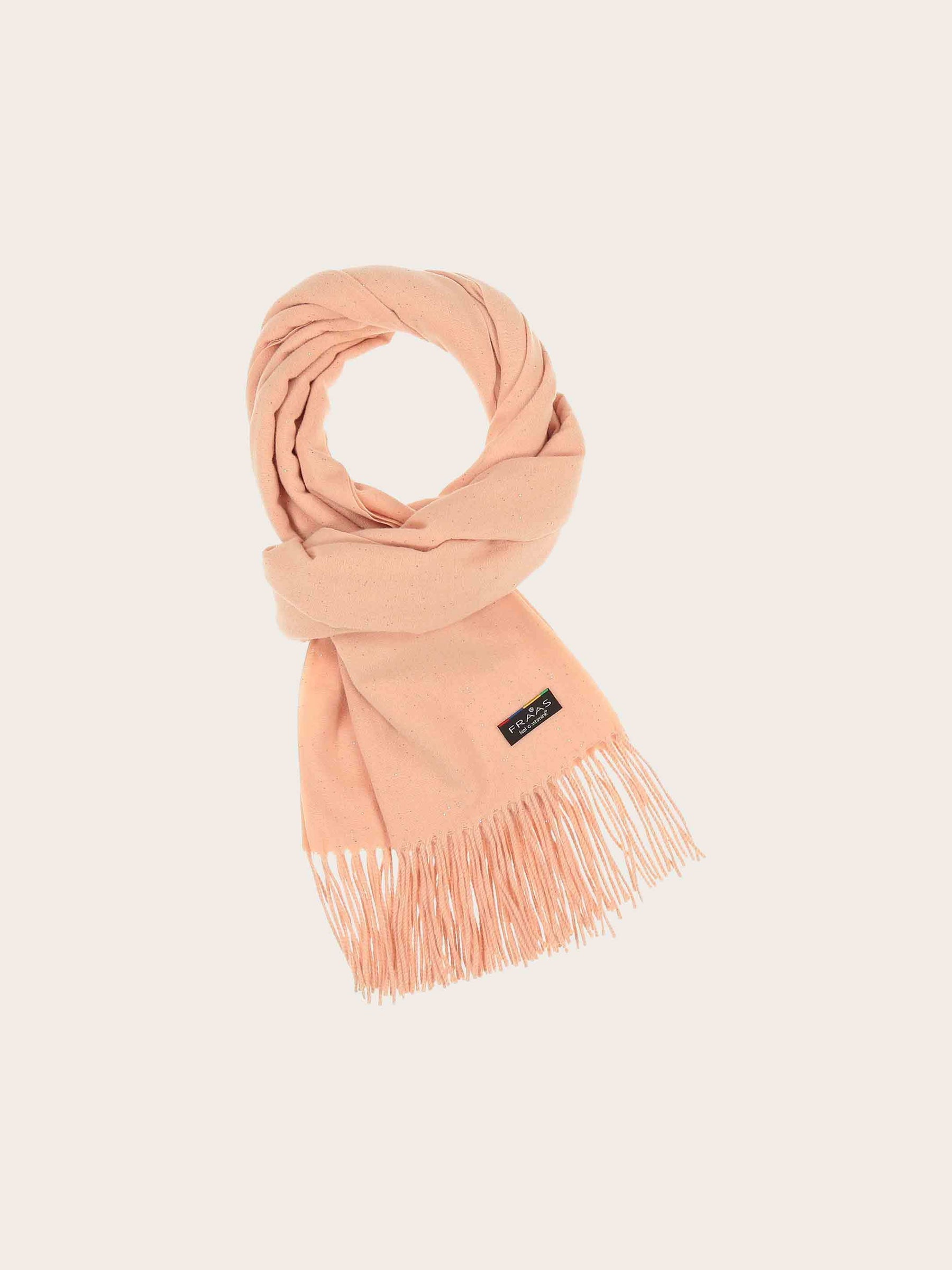 ELEGANT CASHMINK STOLE WITH DELICATE GLITTER - Dusty Rose