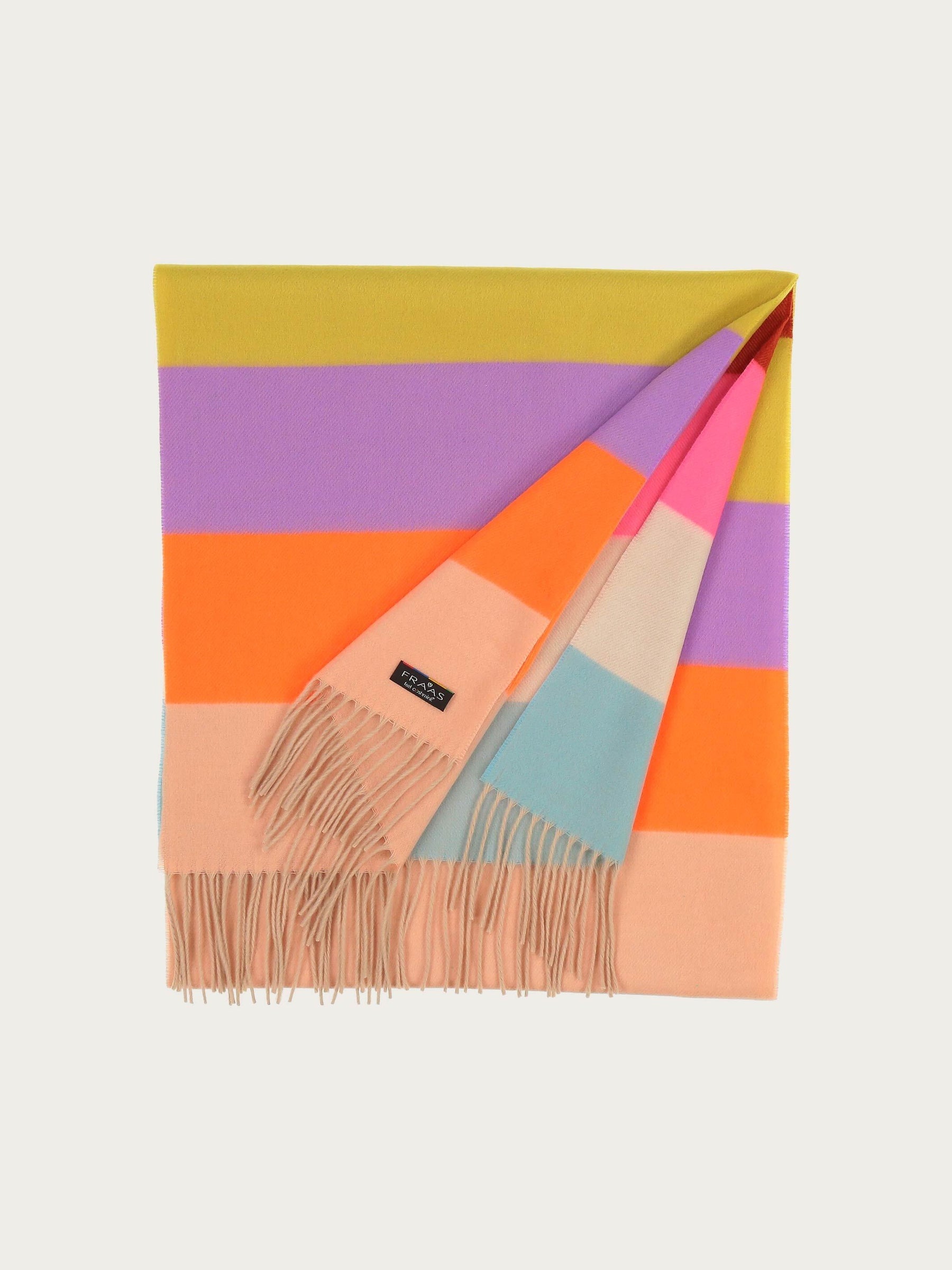 STRIPED CASHMINK SCARF - Multicolor
