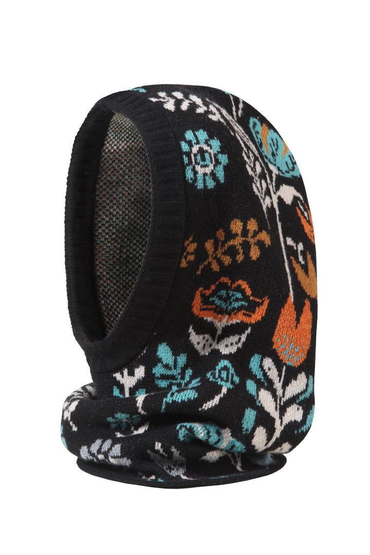IVKO Knit Balaclava Hat, Wild Garden in Black, style 262695.019, product view