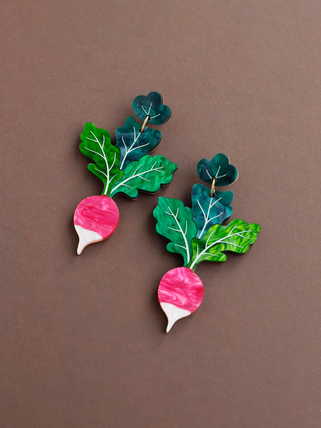 Wolf &amp; Moon - Radish Statement Earrings