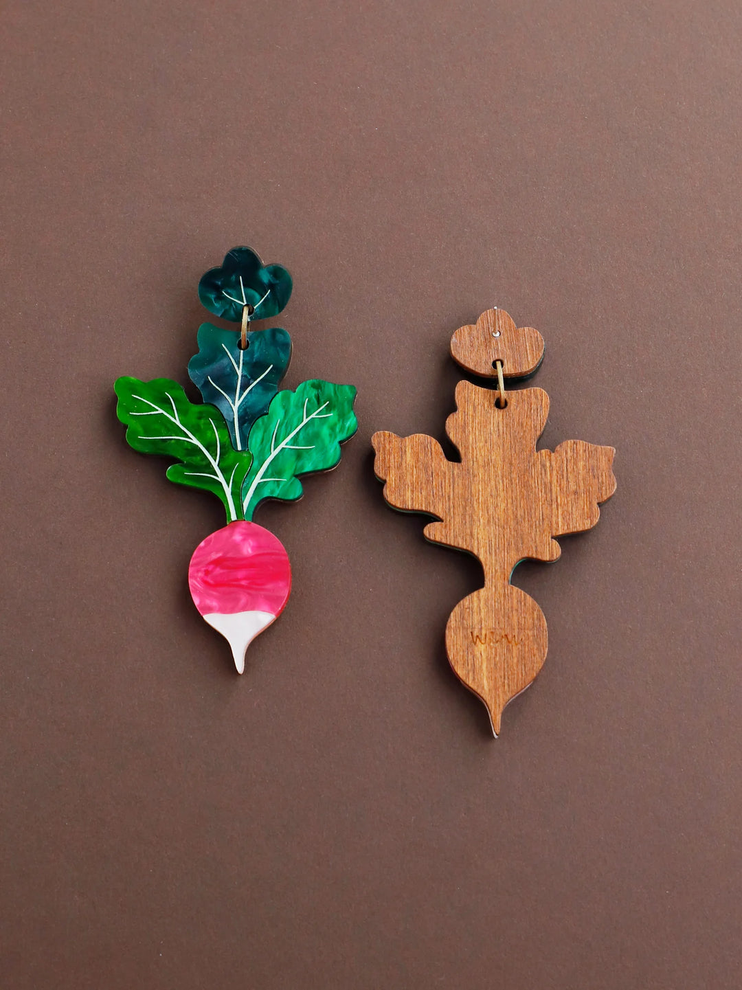 Wolf &amp; Moon - Radish Statement Earrings