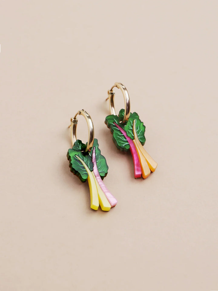 Wolf &amp; Moon - Créoles Blettes Arc-en-ciel