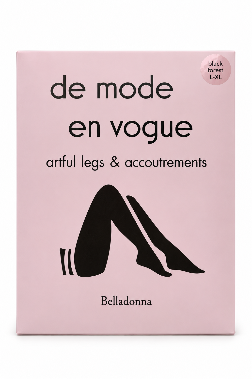 De Mode En Vogue Belladonna black forest tights packaging on white background