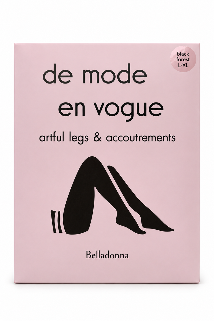 De Mode En Vogue Belladonna black forest tights packaging on white background
