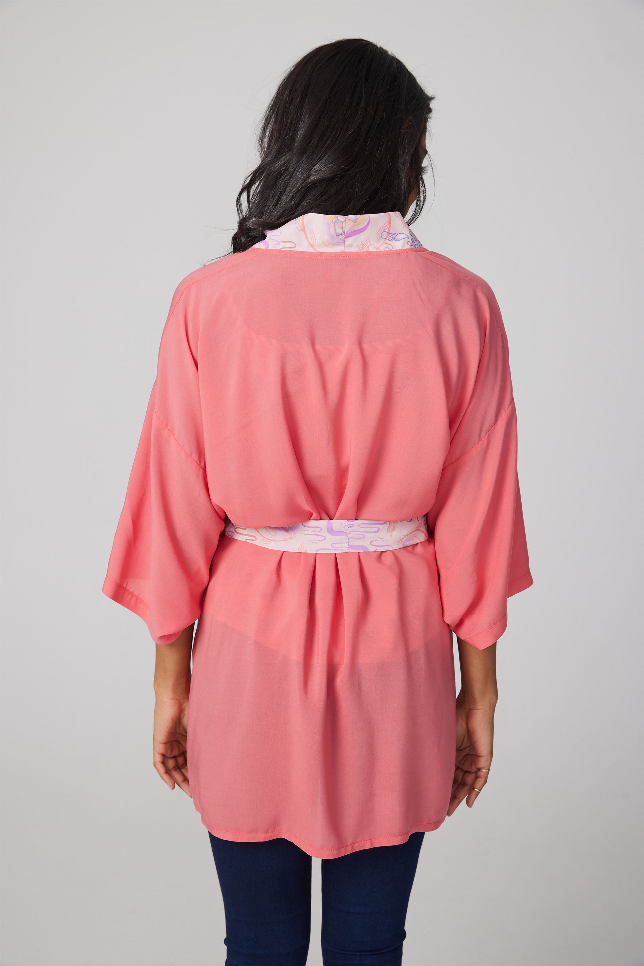 Blouse Kimono - Corail