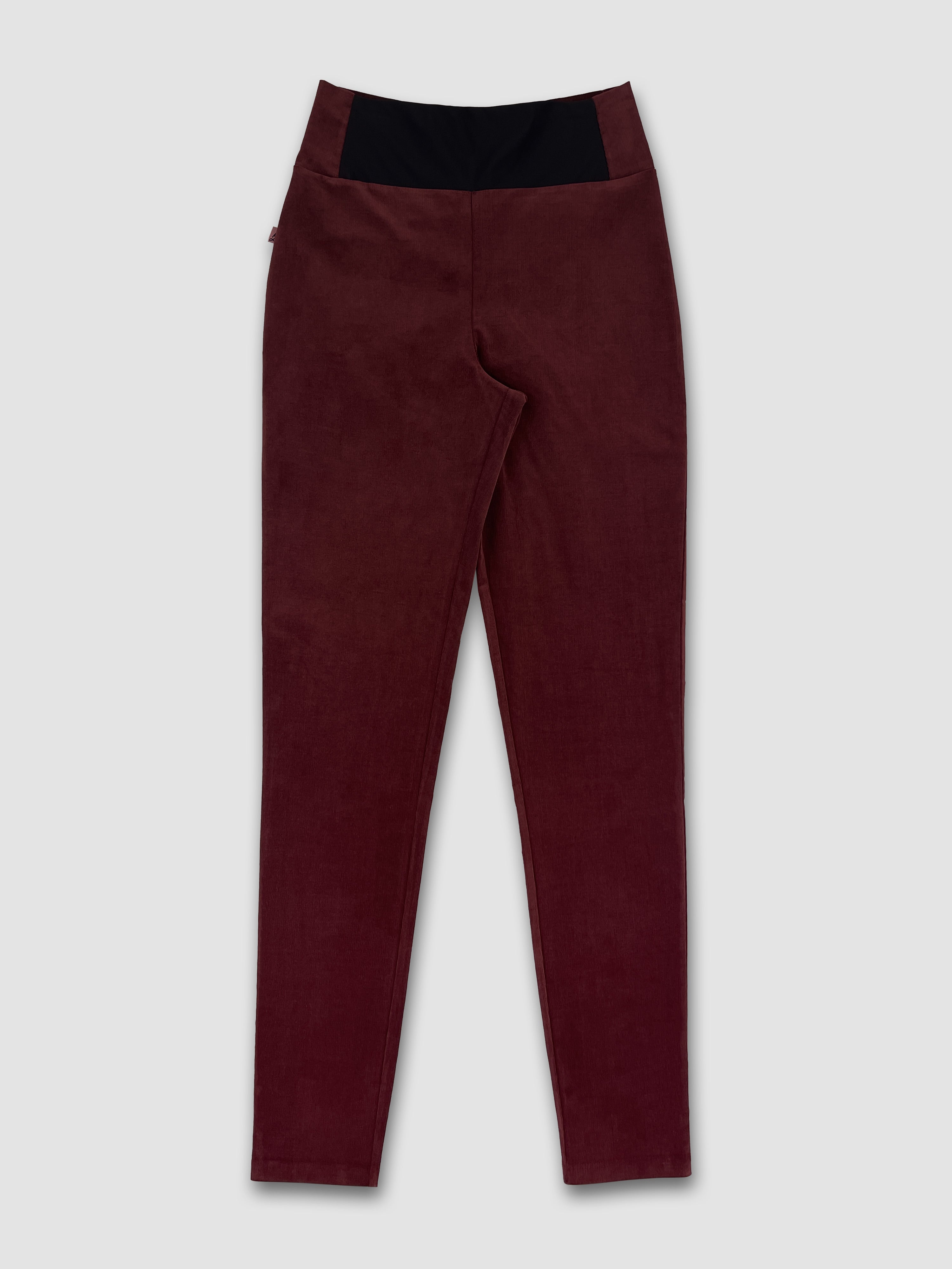 Pantalon étroit en velours côtelé - Marron